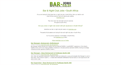 Desktop Screenshot of bar-jobs.co.za
